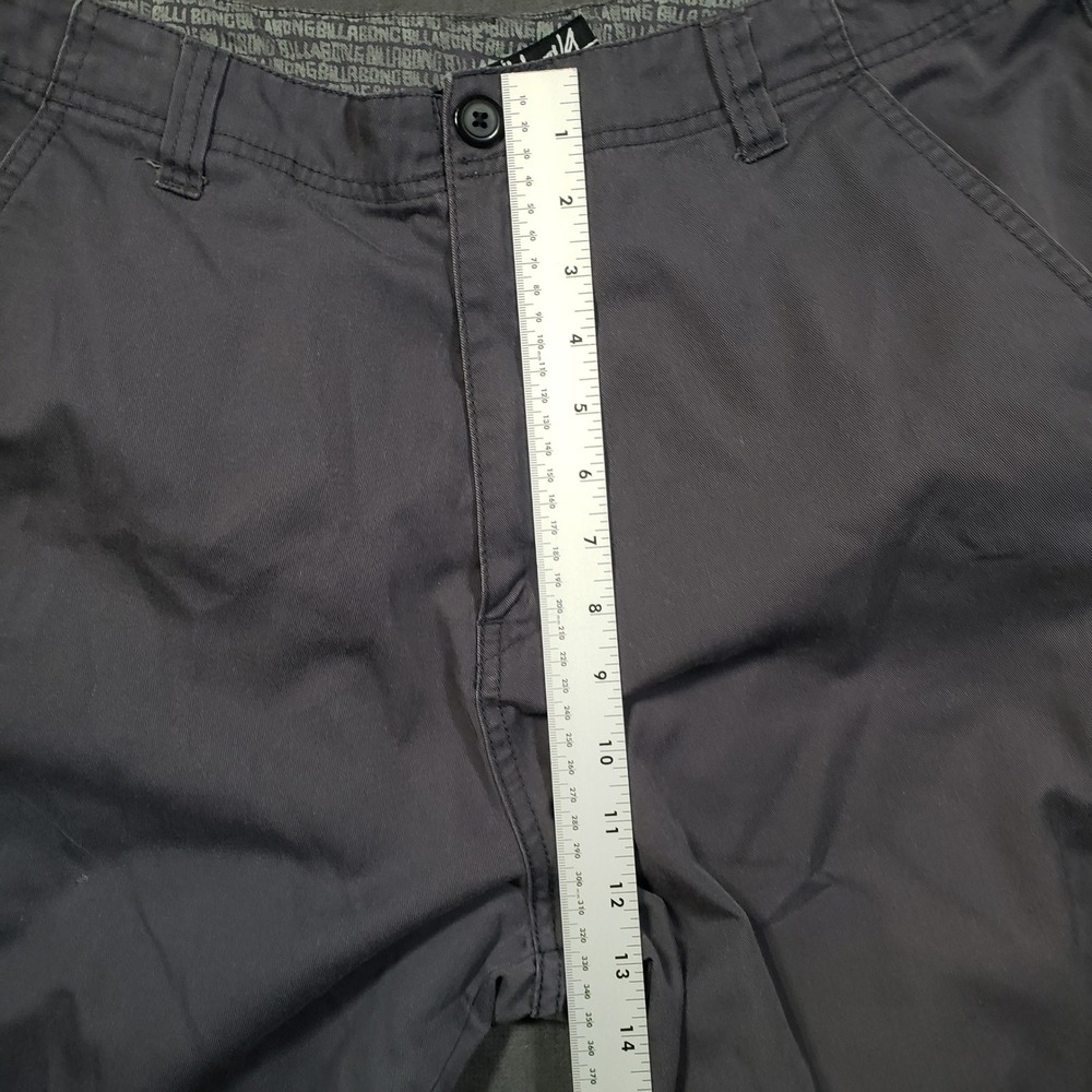Billabong Cargo Shorts Mens Size 34 Gray Cotton Blend Utility Pockets M285GCAL - Picture 6 of 10